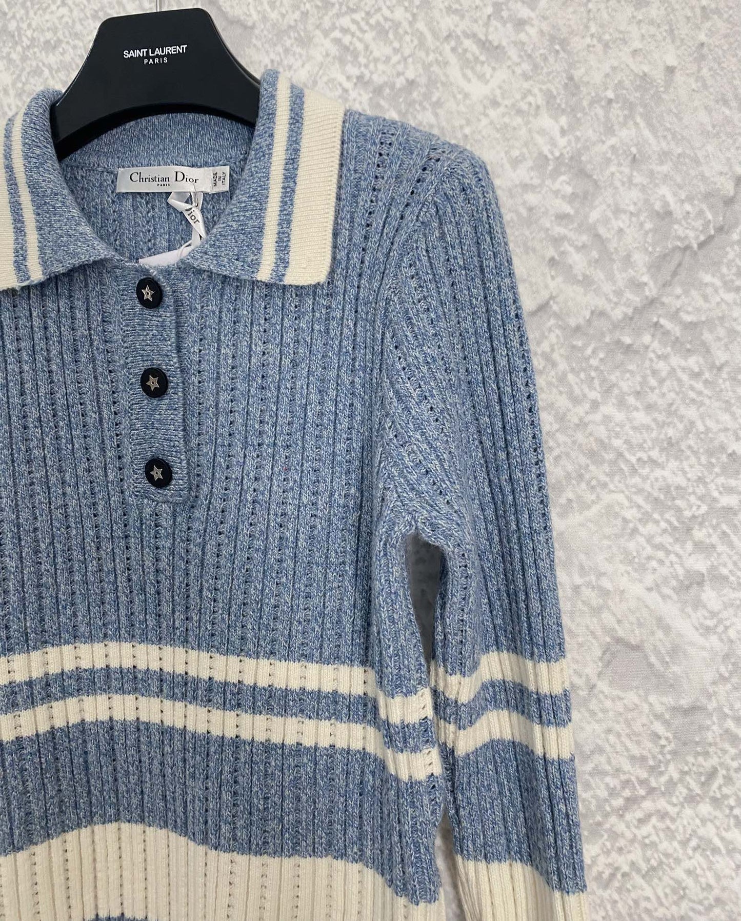 Lange Ärmel mit gestricktem Revers