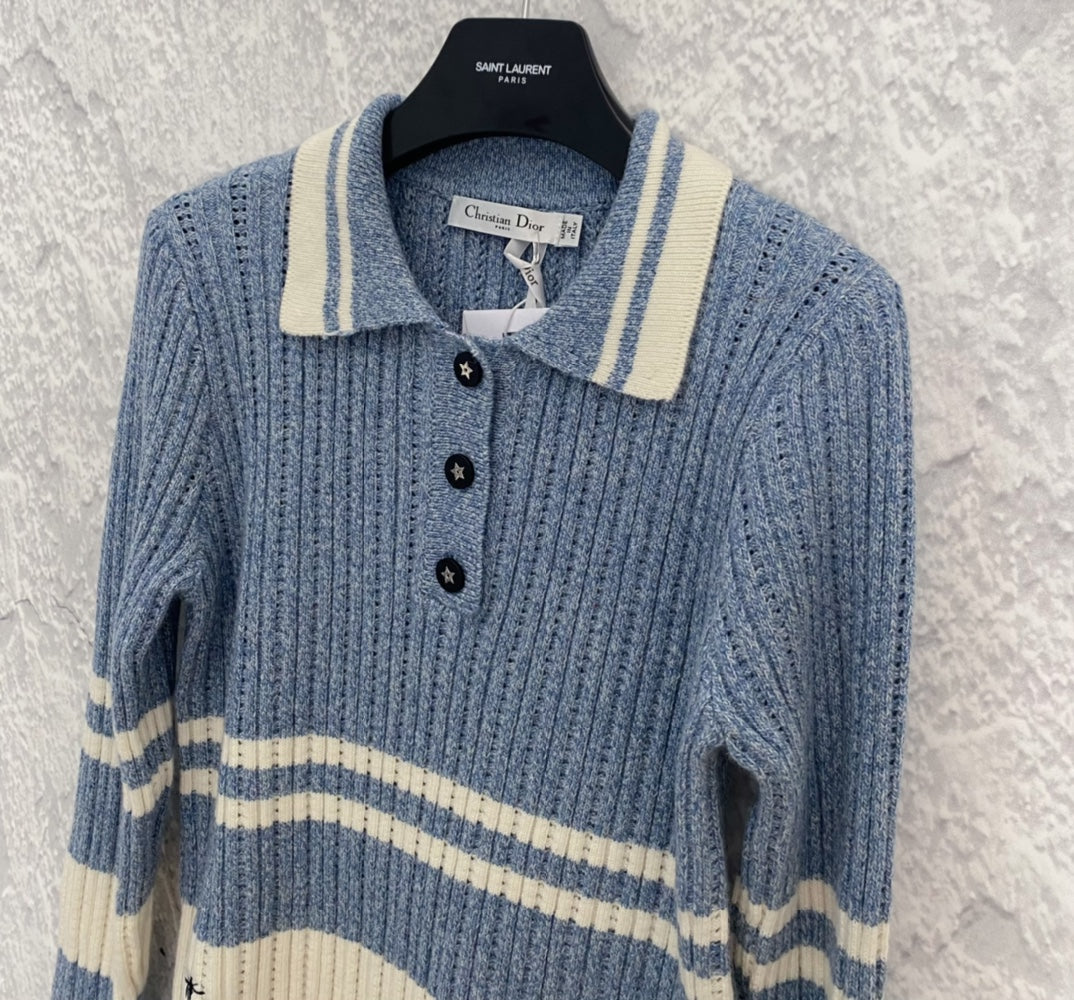 Lange Ärmel mit gestricktem Revers