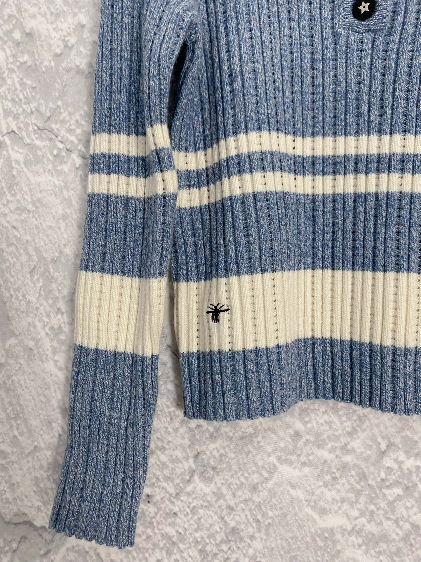 Lange Ärmel mit gestricktem Revers