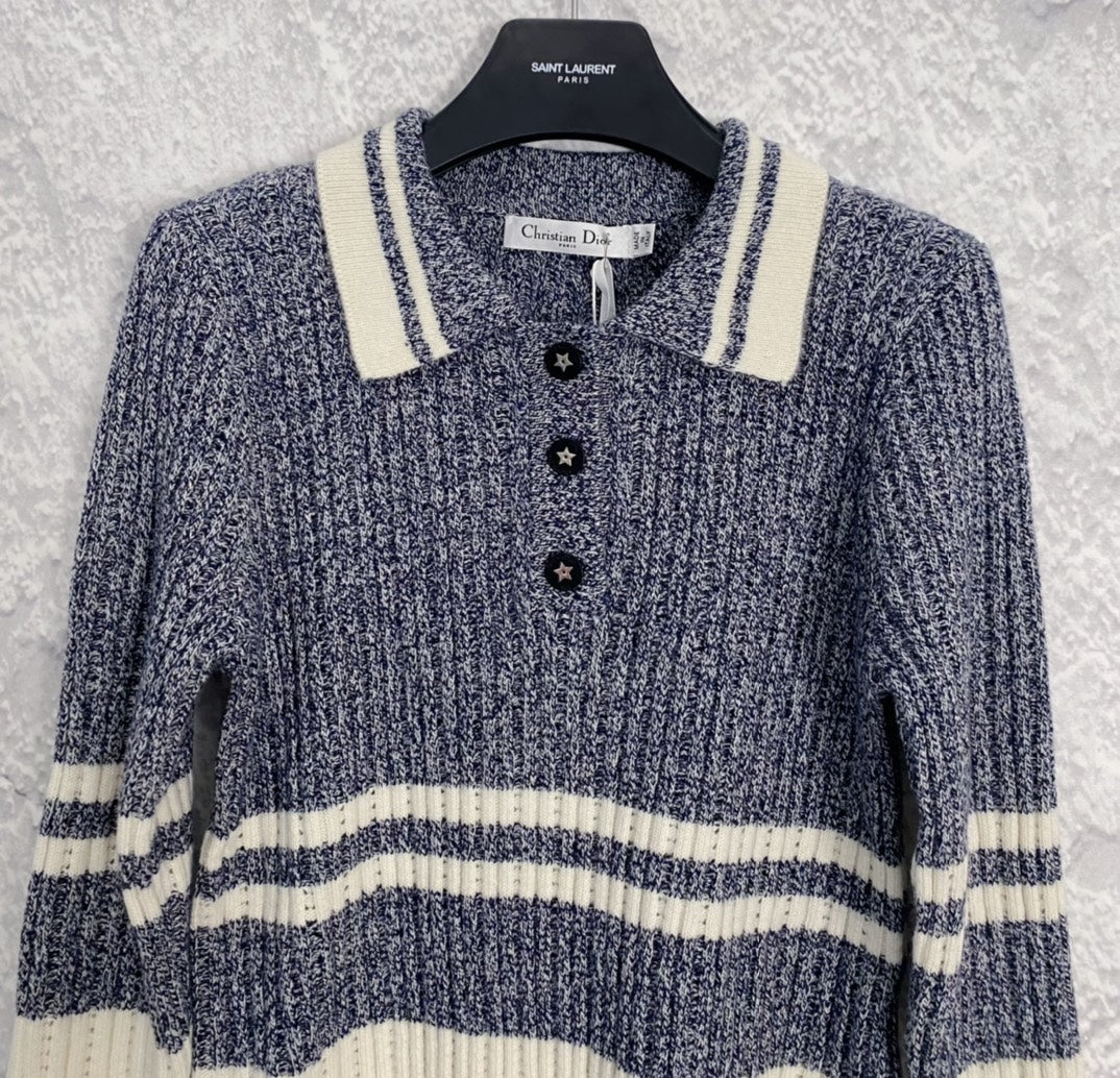 Lange Ärmel mit gestricktem Revers