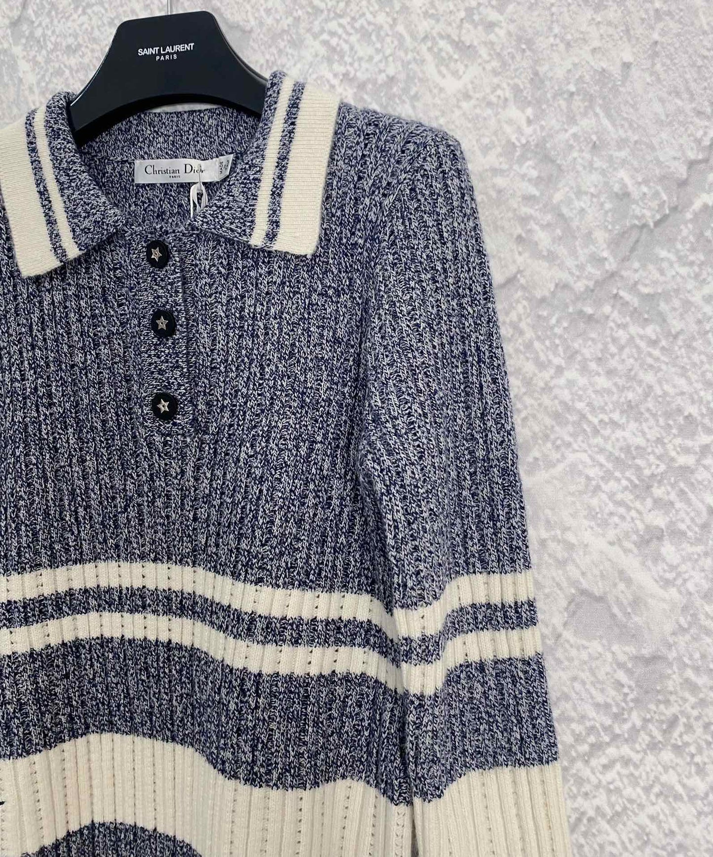 Lange Ärmel mit gestricktem Revers