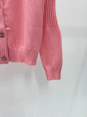 Round neck cardigan