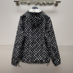 Printed sun protection hooded jacket