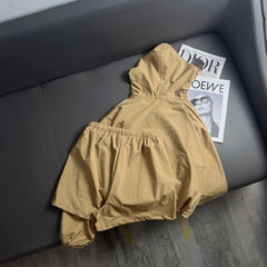 Memory silk sunscreen short windbreaker + shorts set