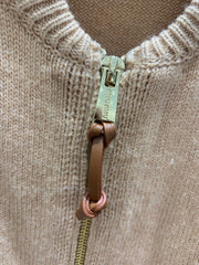 Cardigan tricoté à col montant