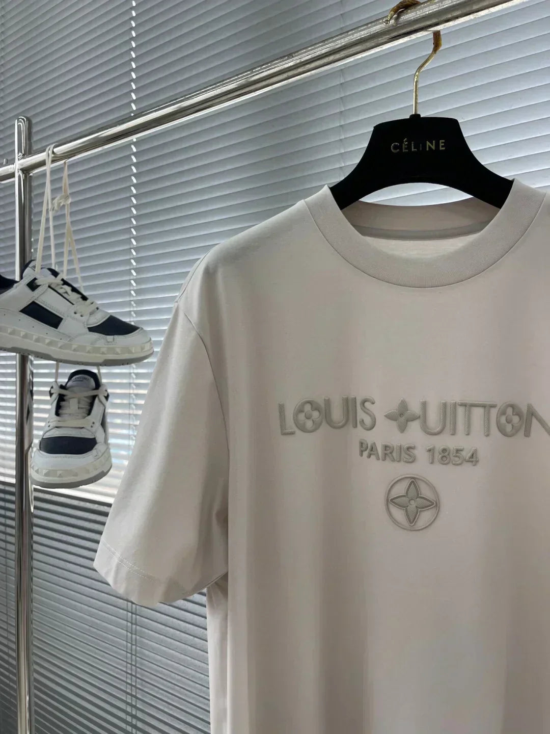 T-shirt col rond brodé 