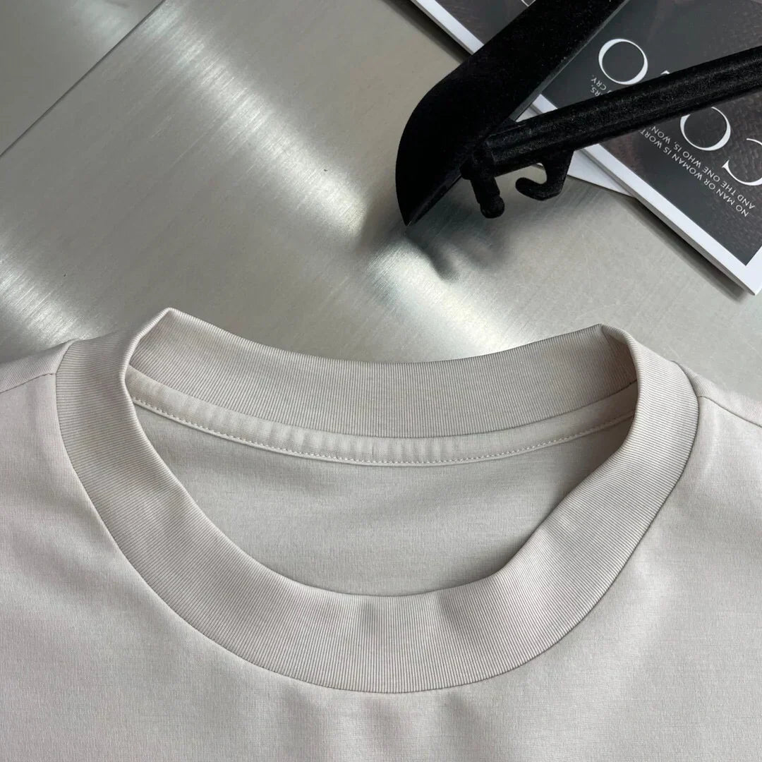 T-shirt col rond brodé 