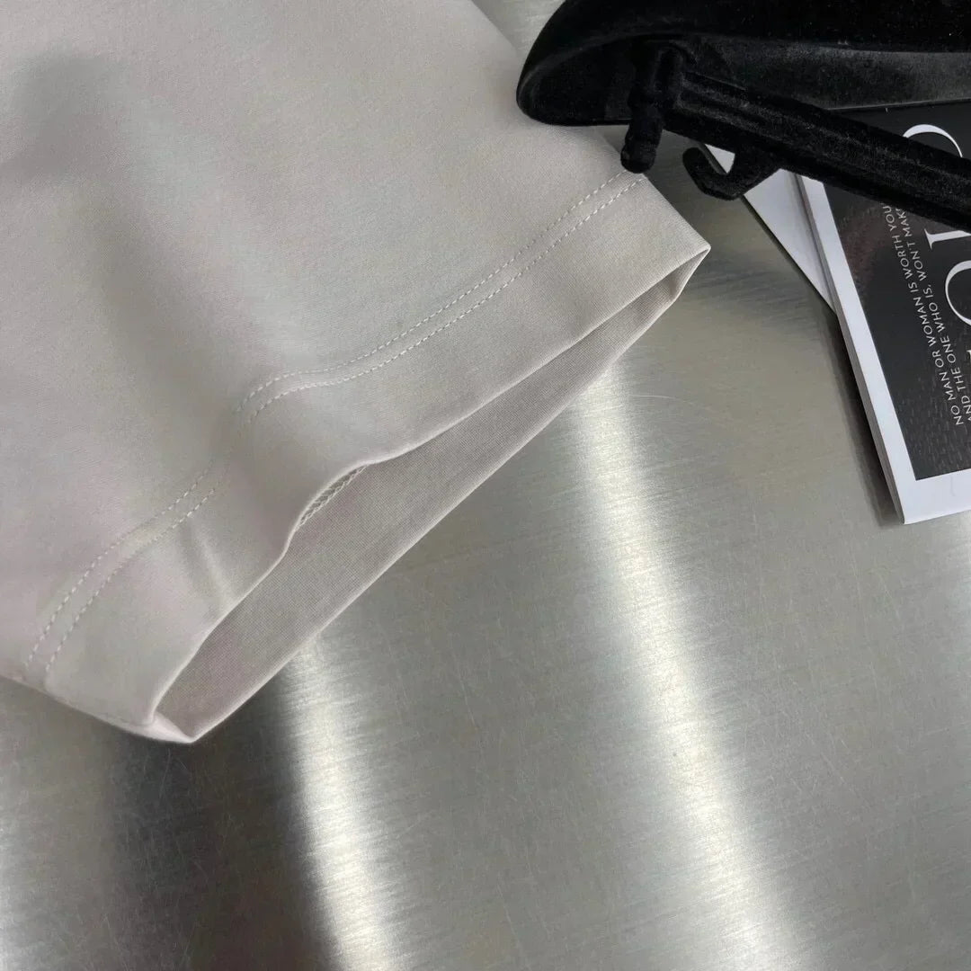 T-shirt col rond brodé 