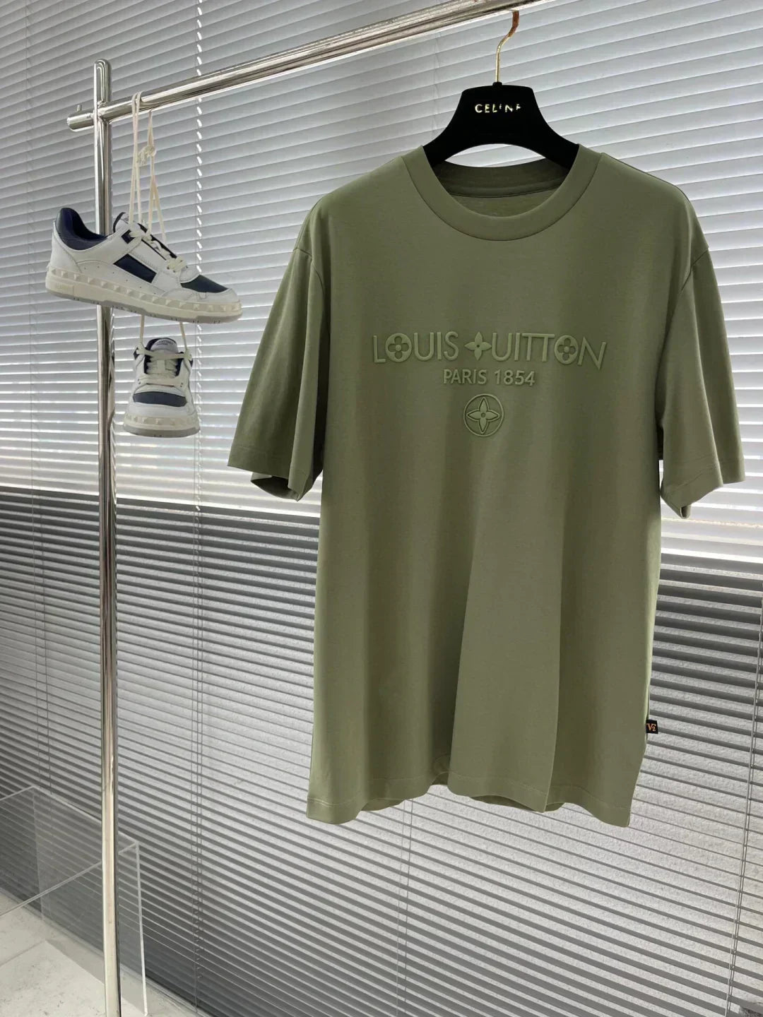 T-shirt col rond brodé 