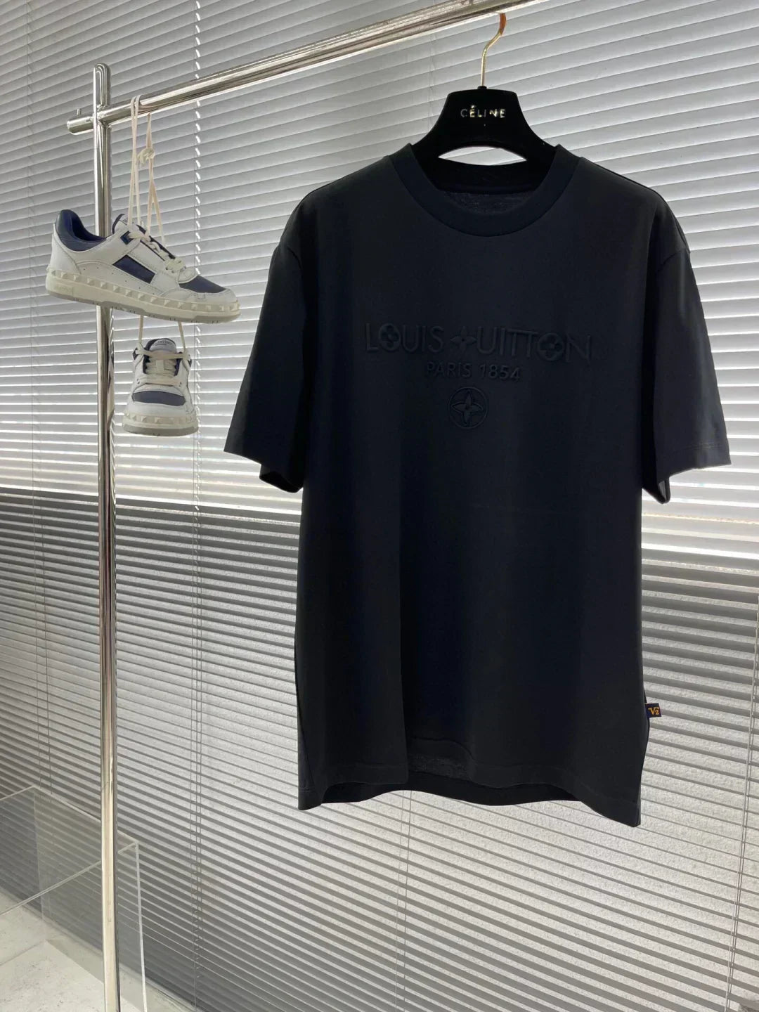 T-shirt col rond brodé 