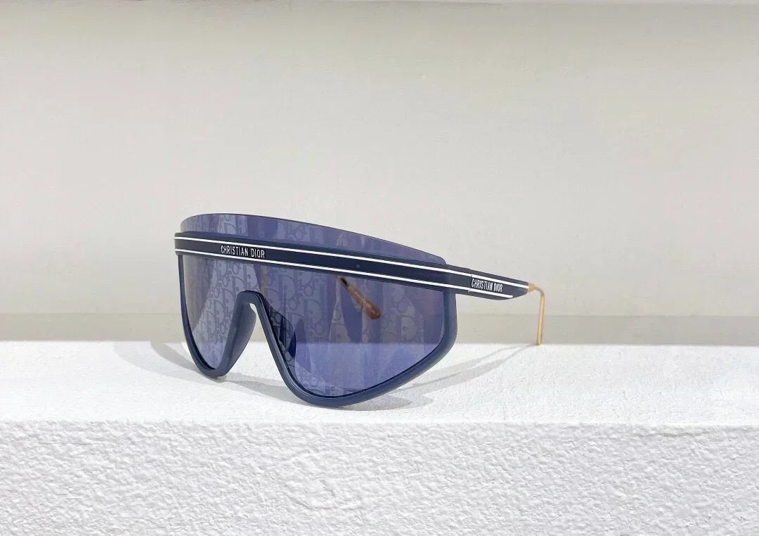 Sonnenbrille im Stil einer unregelmäßigen Augenmuschel