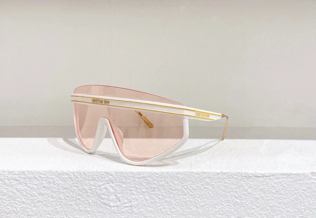 Sonnenbrille im Stil einer unregelmäßigen Augenmuschel