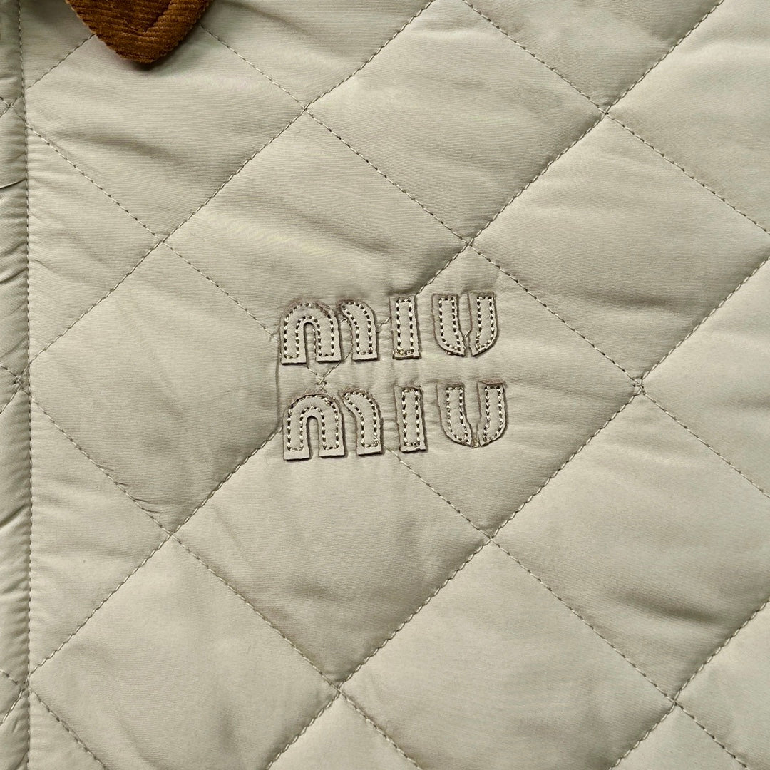 Baumwolljacke mit Rautenmuster