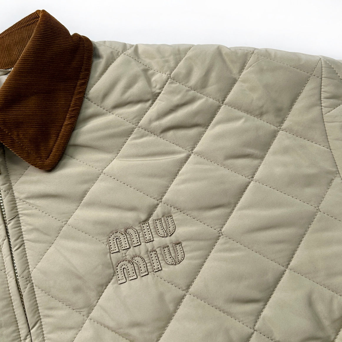 Baumwolljacke mit Rautenmuster