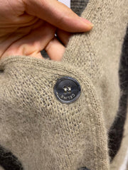 Strickjacke im College-Stil aus Mohair 