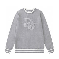 Pull en tricot à col rond et manches longues 