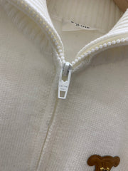 New knitted half zip pullover
