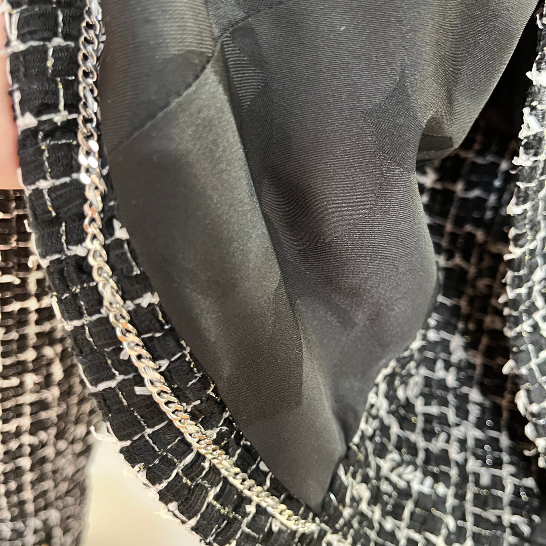 Weiche Tweedjacke im Tartan-Stil