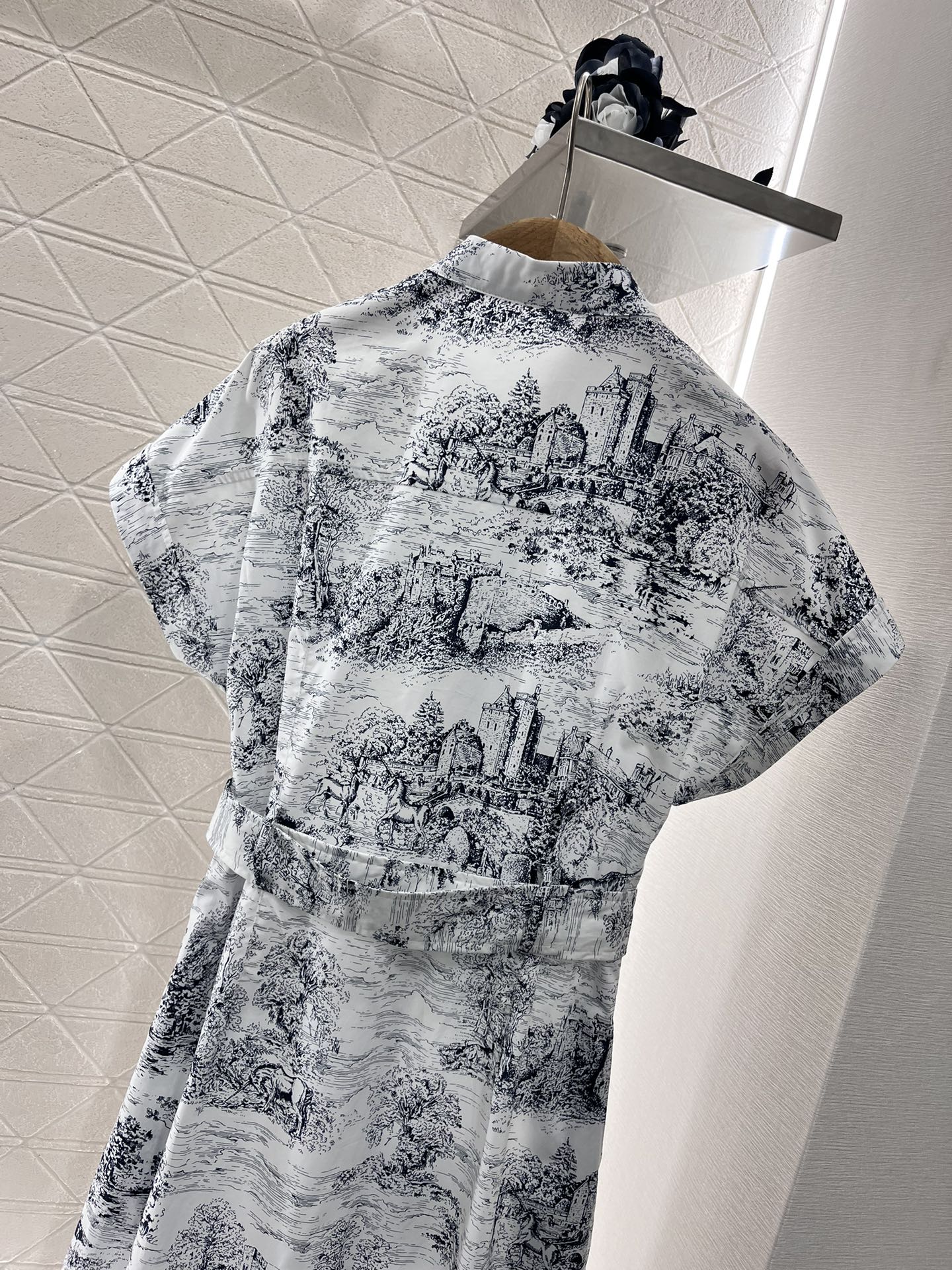 Bedrucktes Hemdblusenkleid