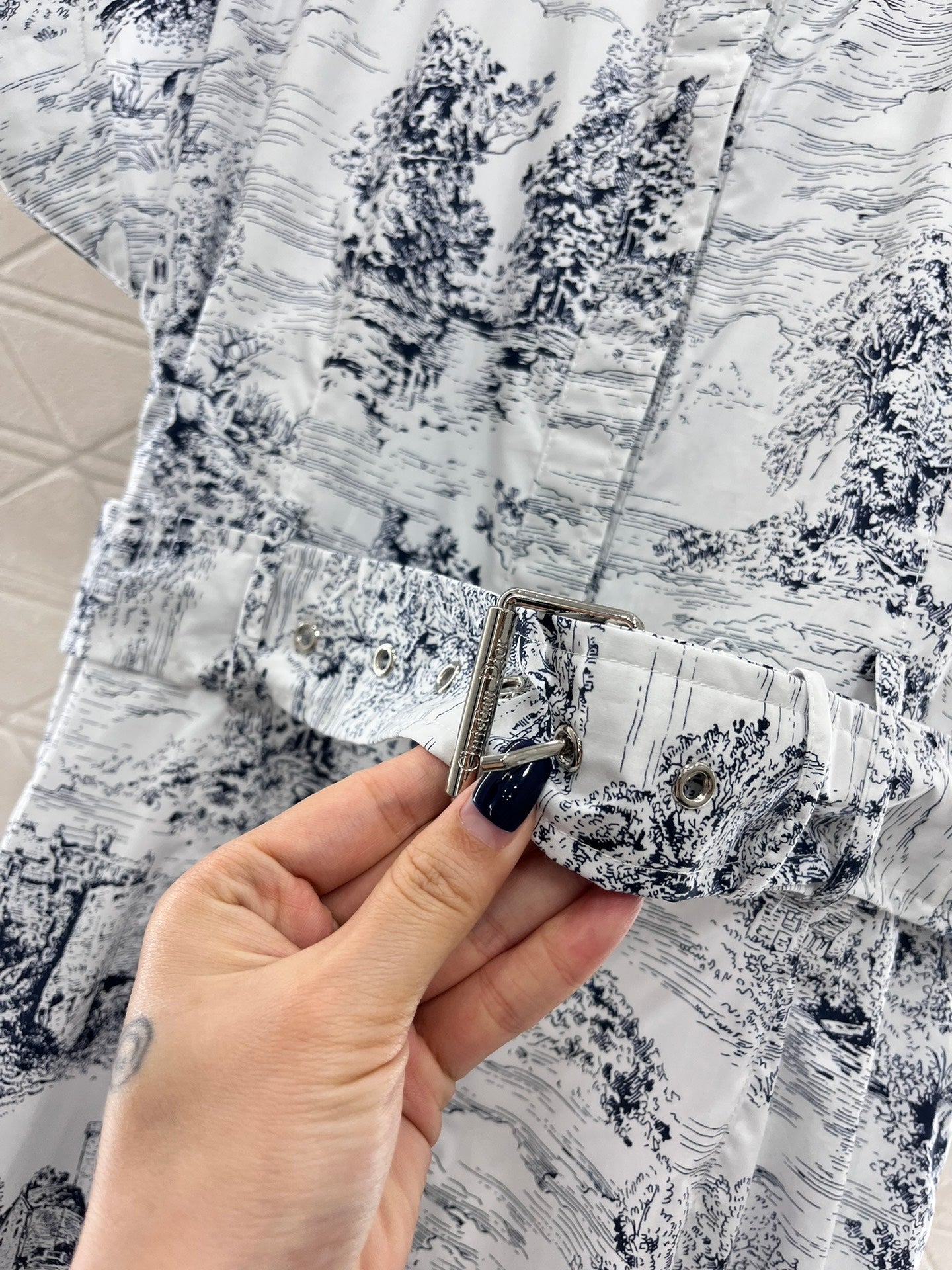 Bedrucktes Hemdblusenkleid