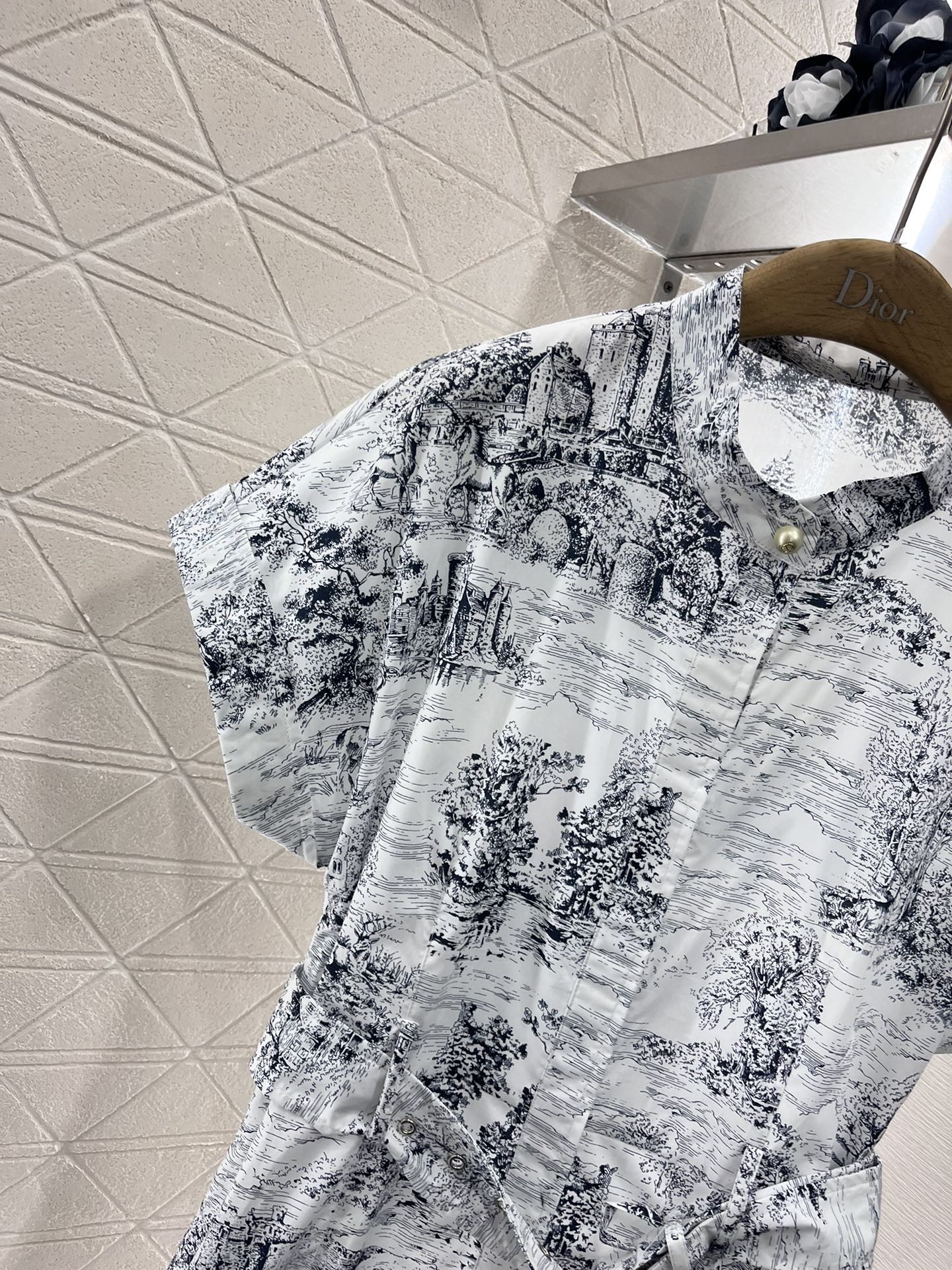 Bedrucktes Hemdblusenkleid