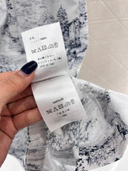 Printed shirt dress