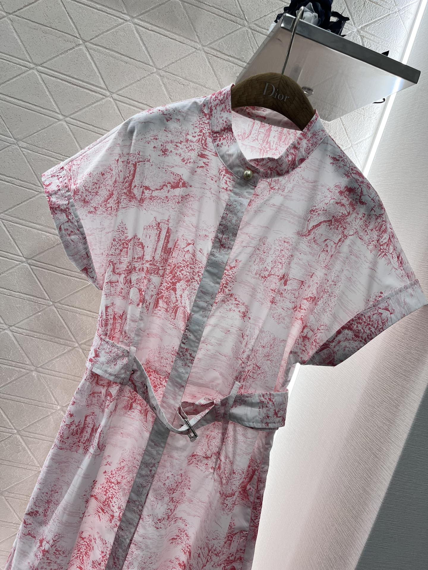 Bedrucktes Hemdblusenkleid