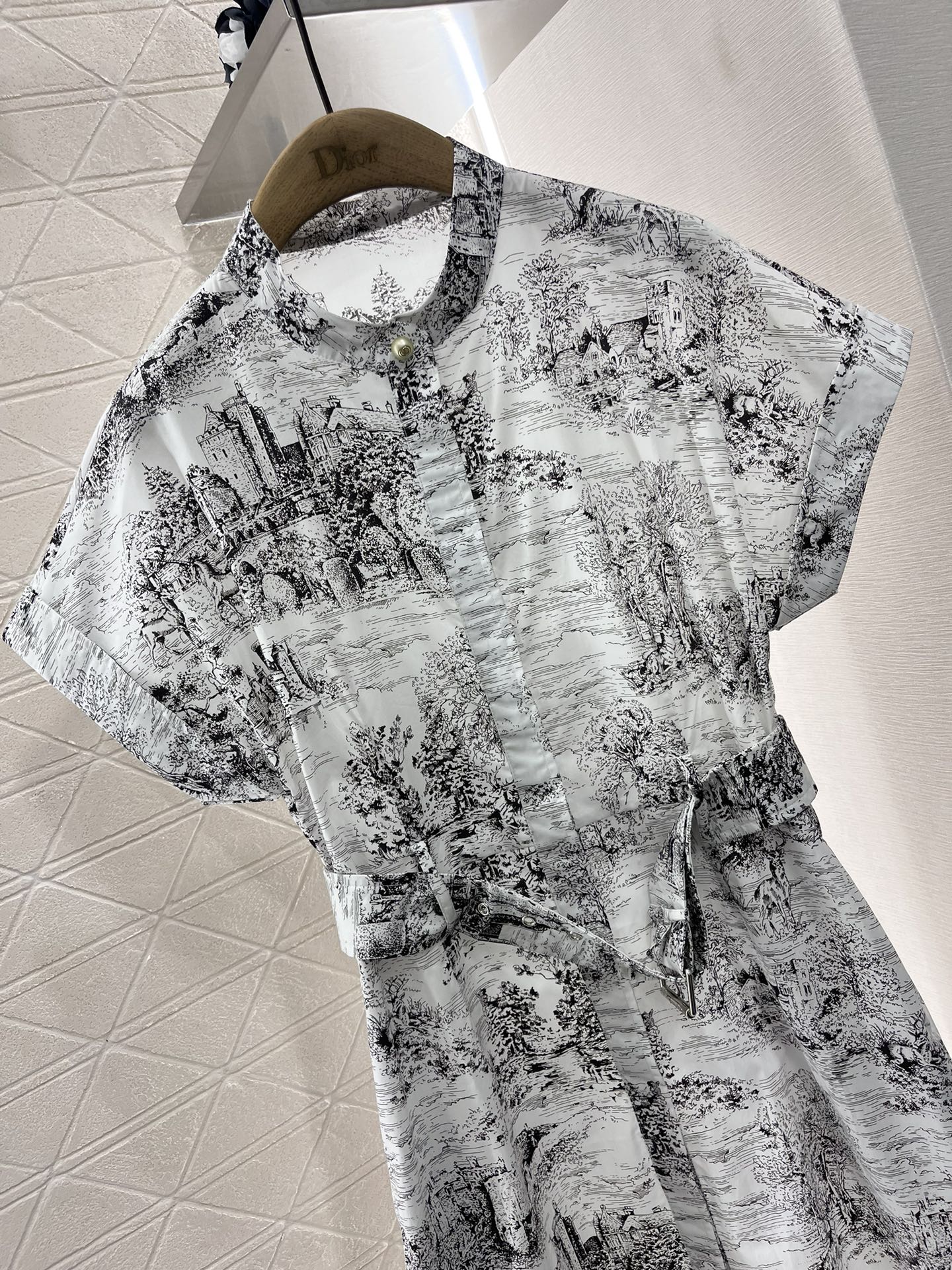 Bedrucktes Hemdblusenkleid