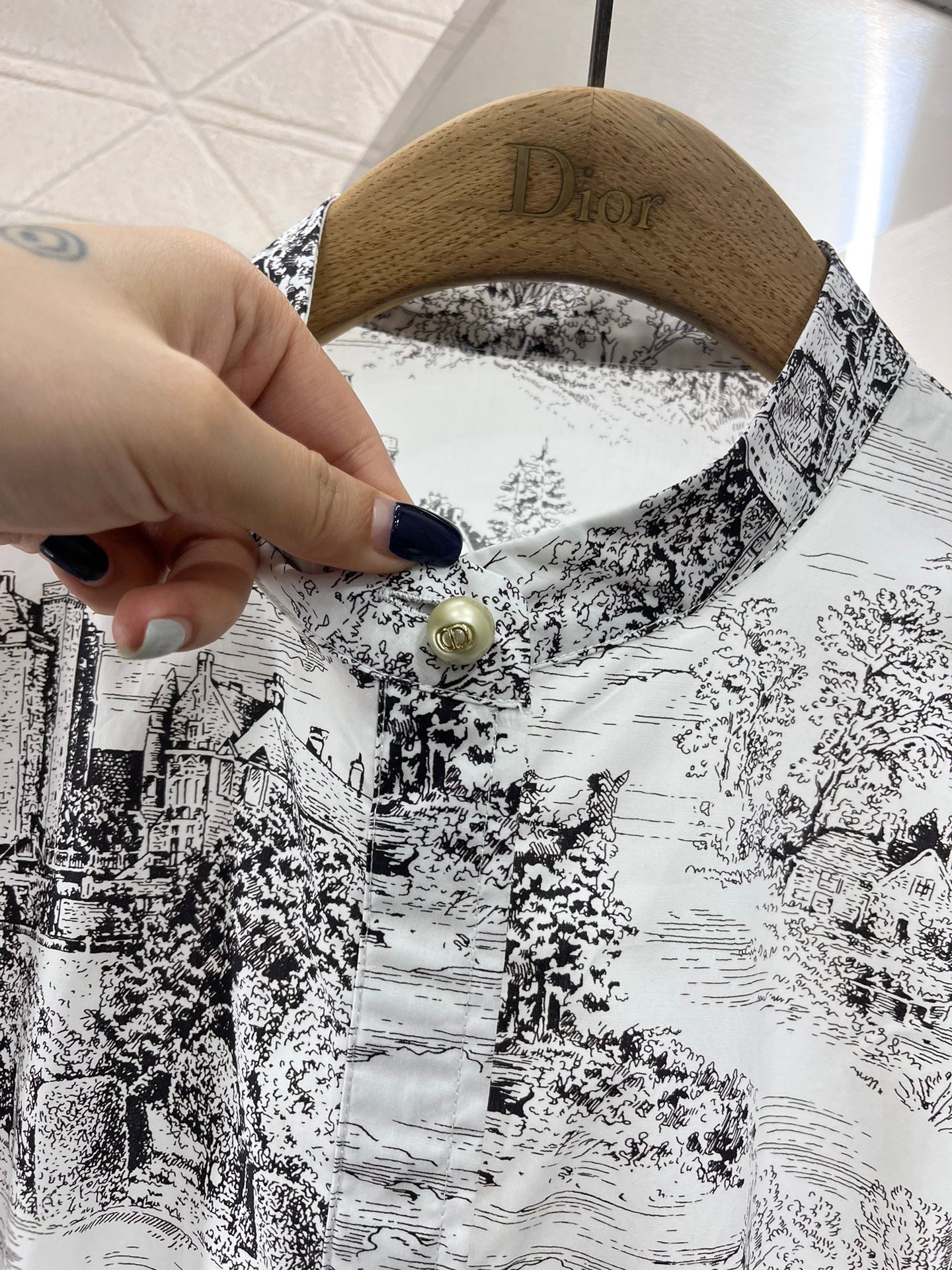 Bedrucktes Hemdblusenkleid