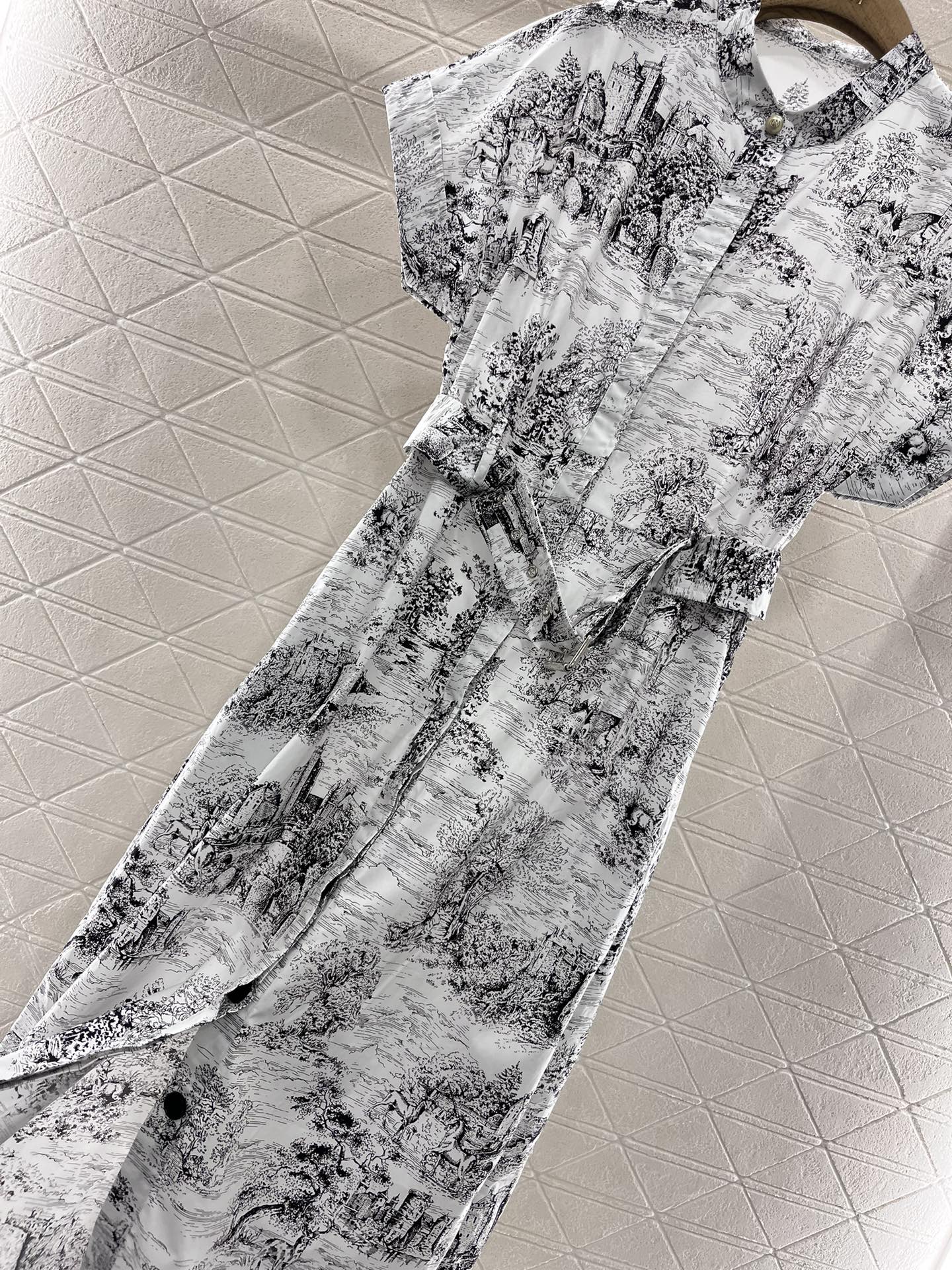 Bedrucktes Hemdblusenkleid