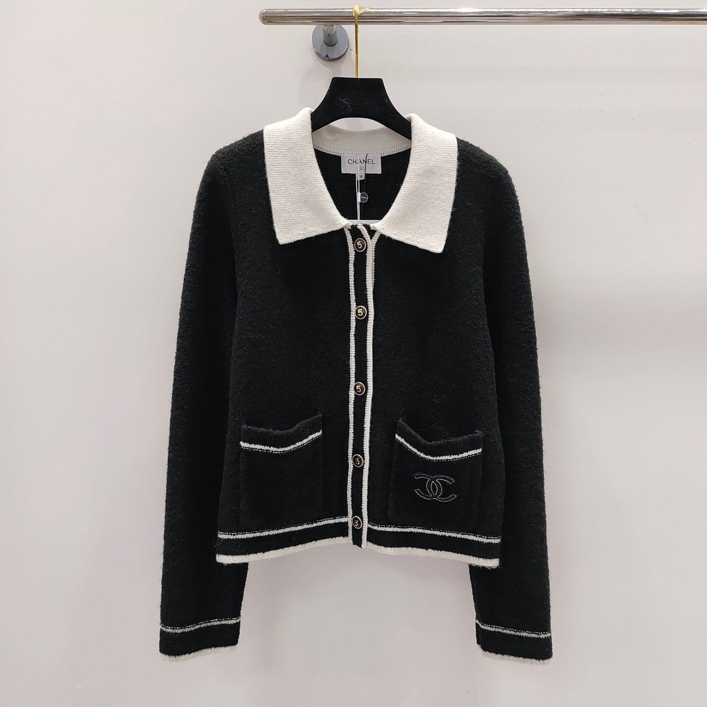 Lange Ärmel mit Logo-Cardigan