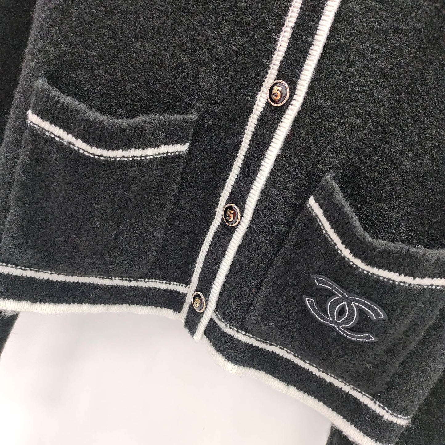 Lange Ärmel mit Logo-Cardigan