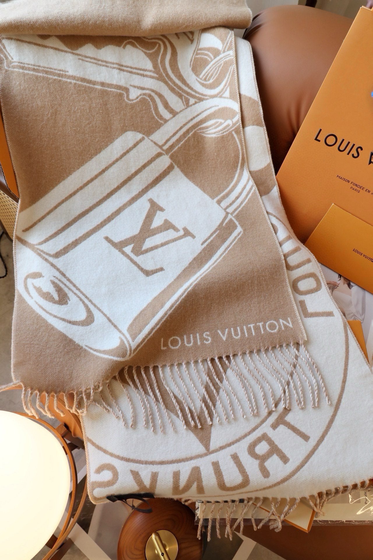 Strickschal aus Plüschmischung