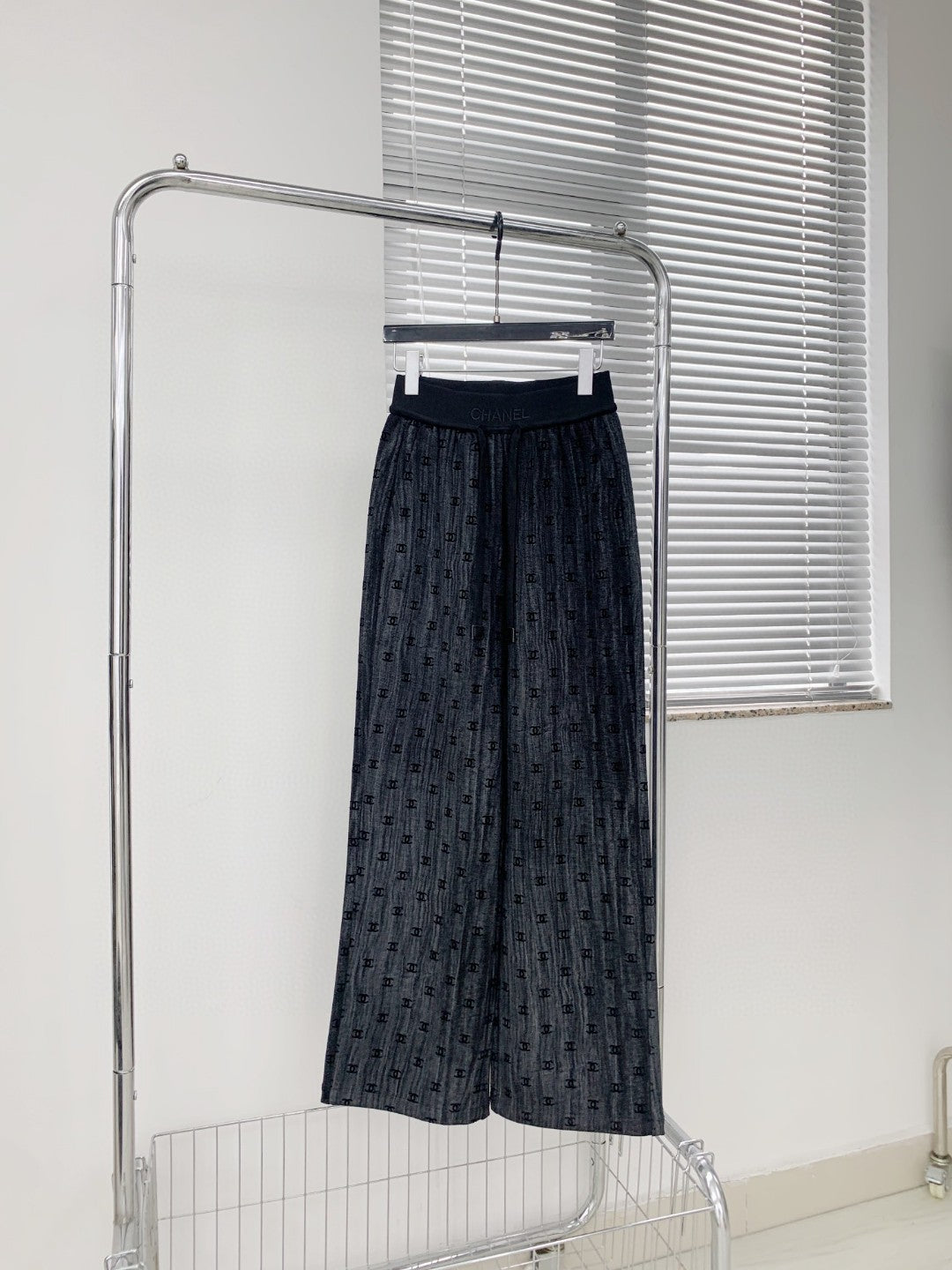 Pantalon décontracté en polaire avec cordon de serrage