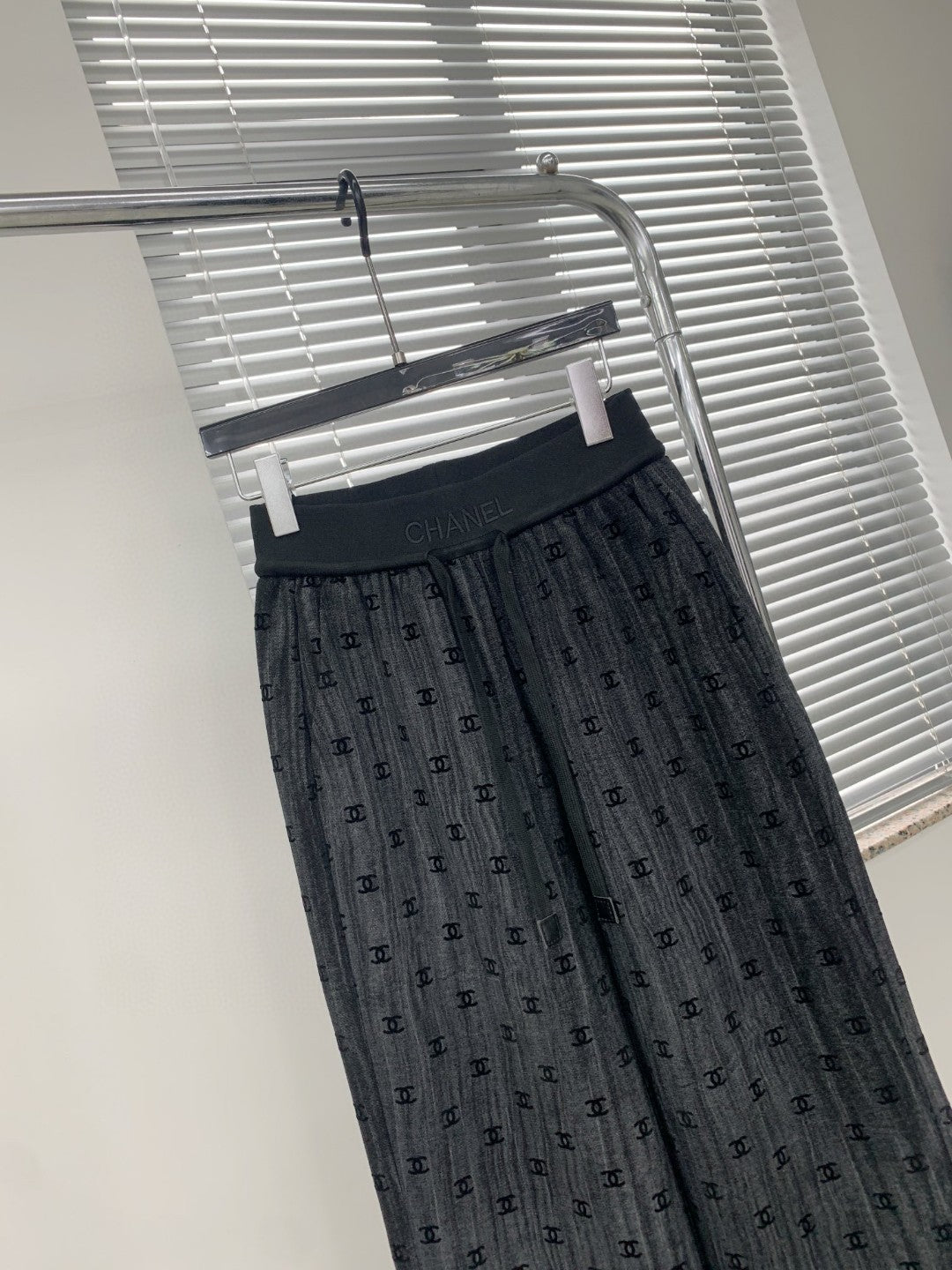 Pantalon décontracté en polaire avec cordon de serrage