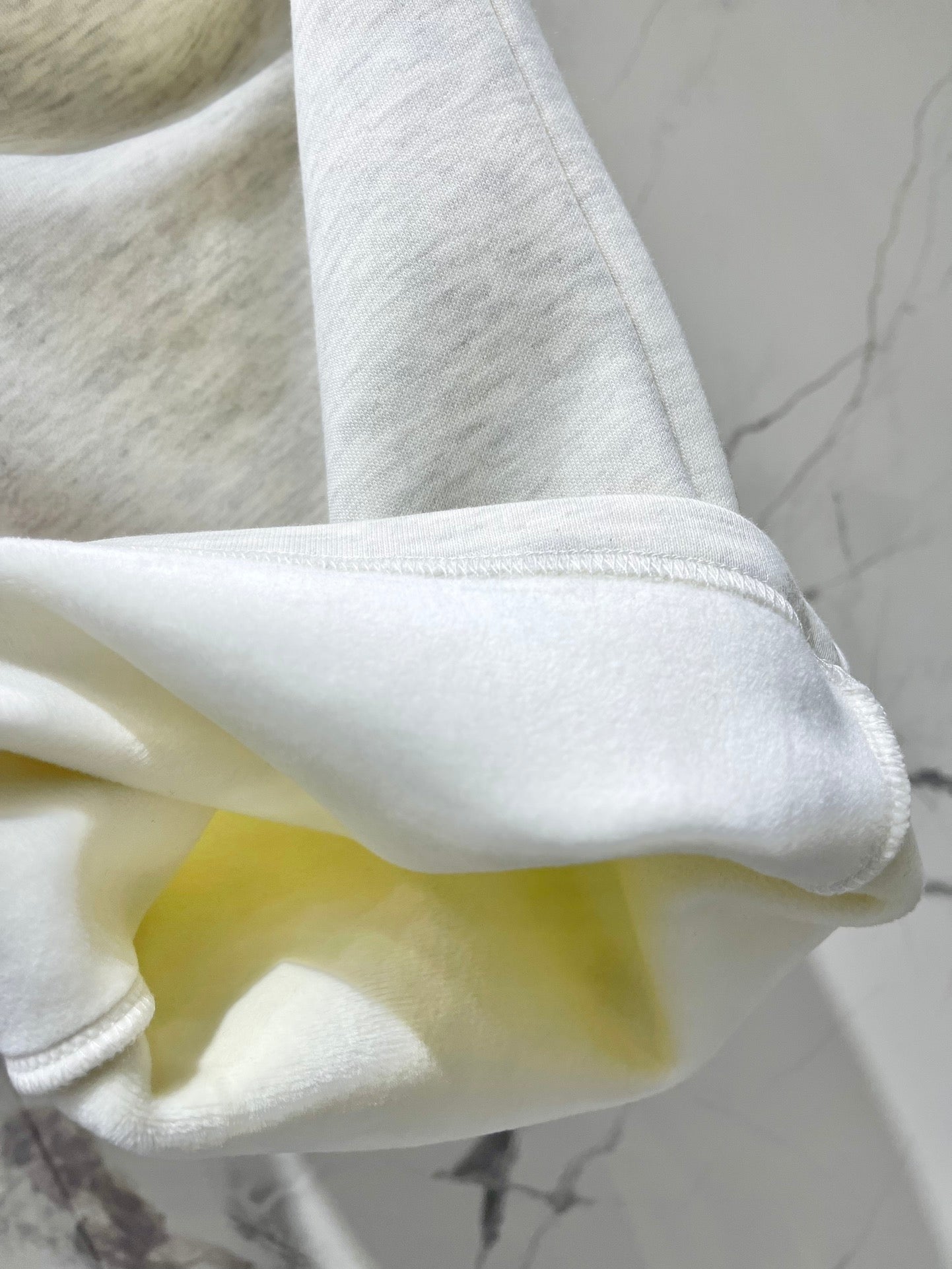 Pantalon de survêtement en peluche à taille serrée et jambe droite