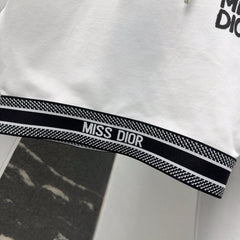 Printed space cotton sports style suit