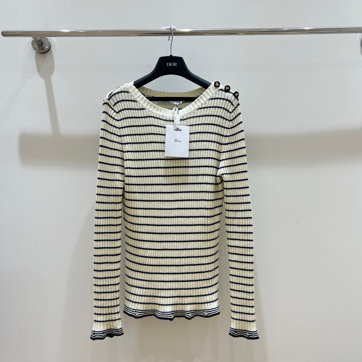 Haut en tricot rayé