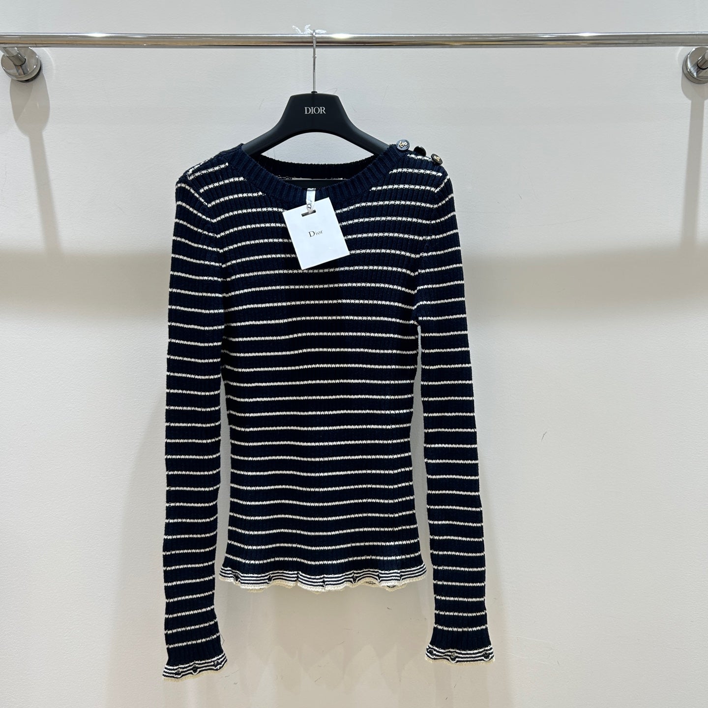 Haut en tricot rayé