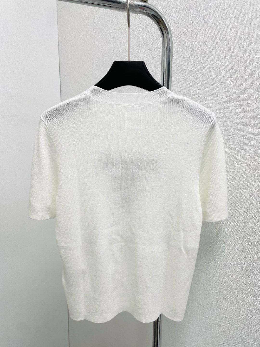 Kurzärmliges Stricktop