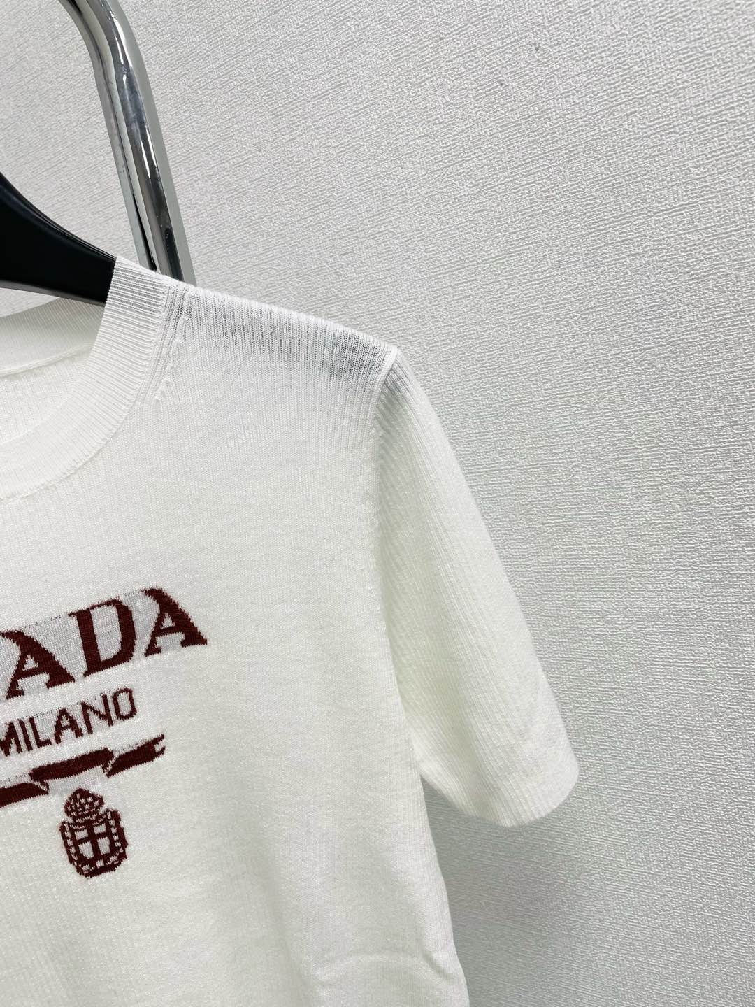 Kurzärmliges Stricktop