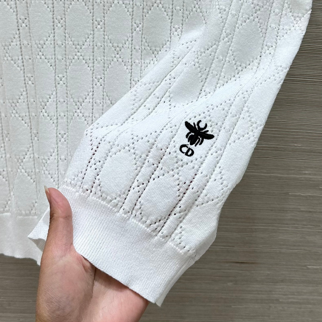 Haut polo creux à manches courtes de style célébrité