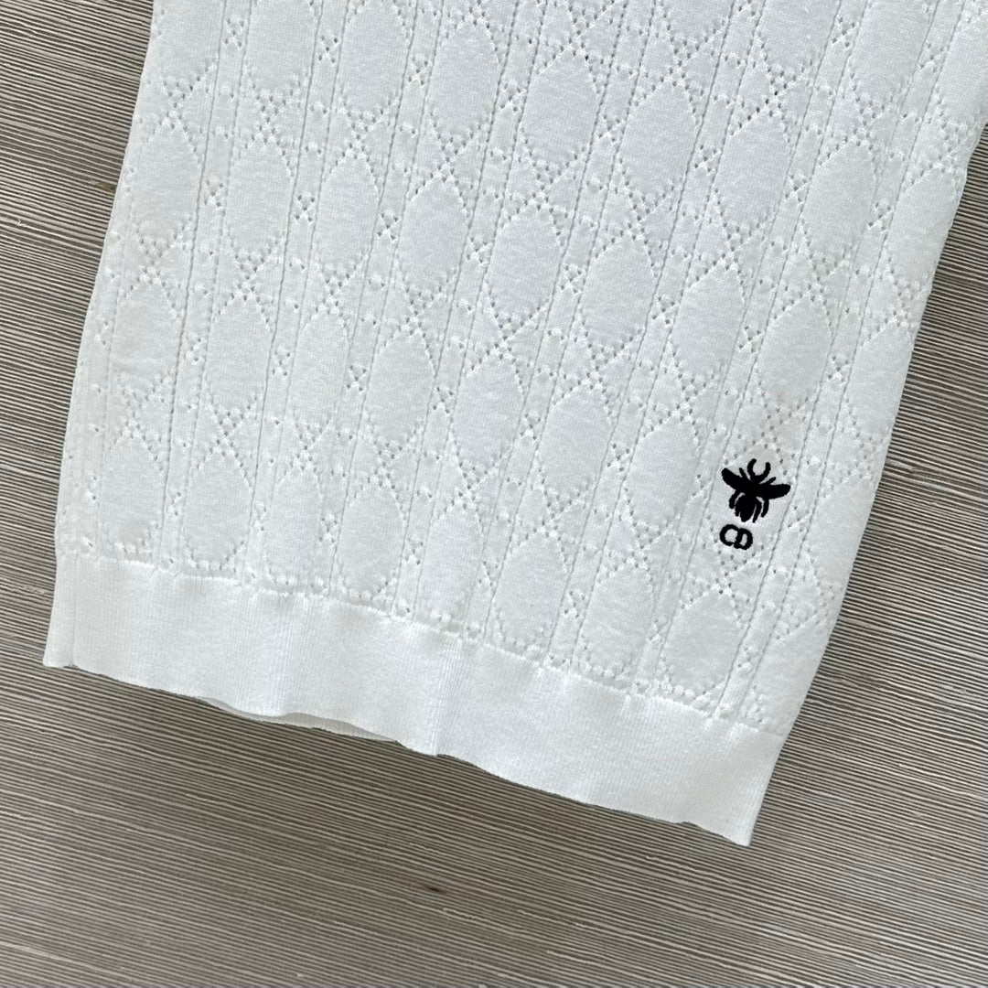 Gilet polo creux à manches courtes de style célébrité