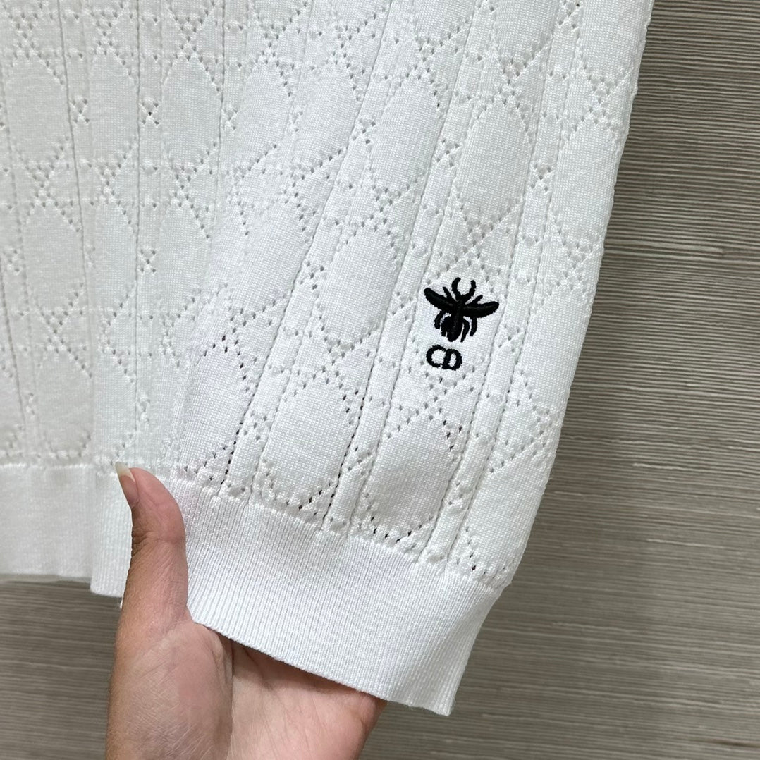 Gilet polo creux à manches courtes de style célébrité