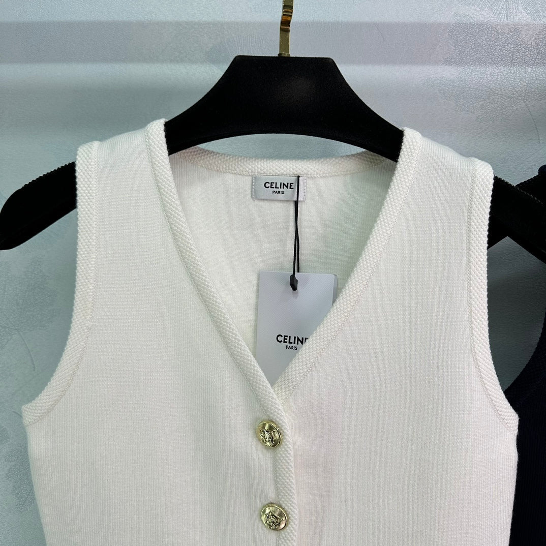 Gilet cardigan à col en V