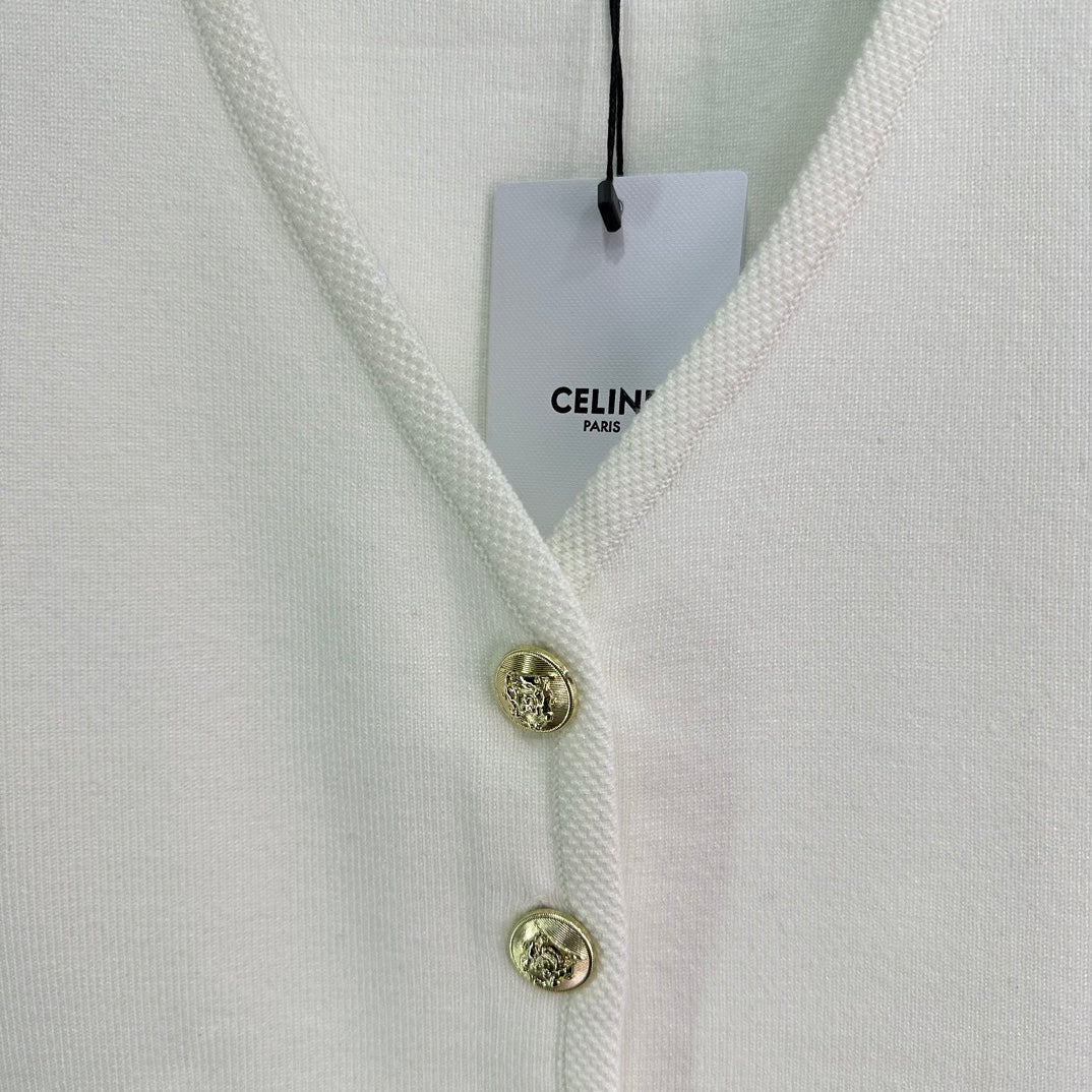 Gilet cardigan à col en V