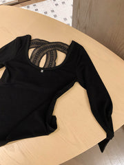 Water-soluble lace top