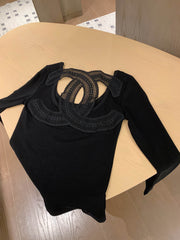 Water-soluble lace top