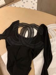 Water-soluble lace top