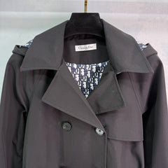 lapel belted trench coat